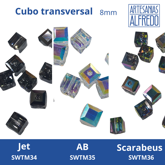 Swarovski Cubo |5601| transversal 8mm