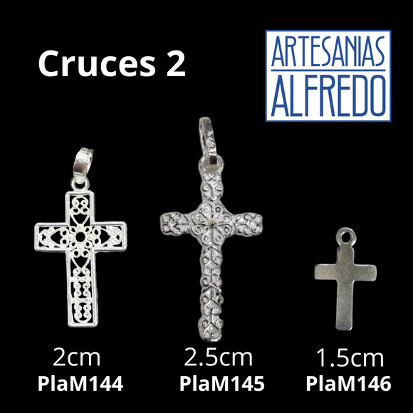 Dije Cruces 2 plata .925