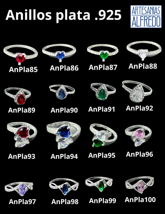 Anillos plata .925 modelos 85 al 100