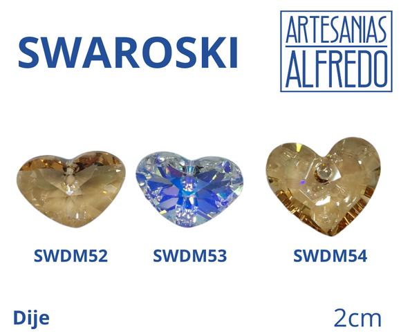 Dije Corazón Swarovski 2cm