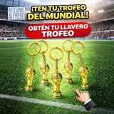 Llavero copa del mundo de acero inoxidable