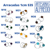 Arracadas de plata 1cm