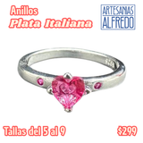Anillos Plata Italiana de Disney