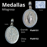 Dije Medallas Religiosas Jesús, San Benito, Virgen María plata .925