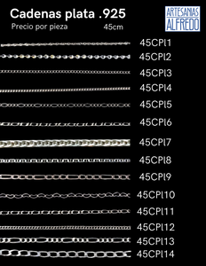 Cadenas Plata .925 45cm