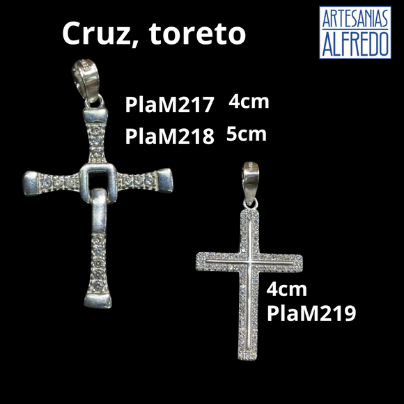 Dije Cruz Toreto plata .925