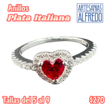 Anillos Plata Italiana de Disney