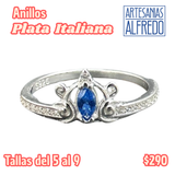 Anillos Plata Italiana de Disney