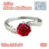 Anillos Plata Italiana de Disney