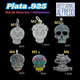 Dijes Plata .925 Dia de Muertos y Halloween