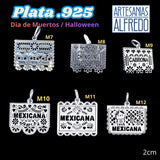 Dijes Plata .925 Dia de Muertos y Halloween