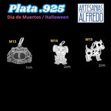 Dijes Plata .925 Dia de Muertos y Halloween