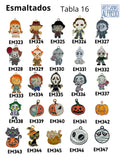 esmaltados Halloween tabla 16 y 17