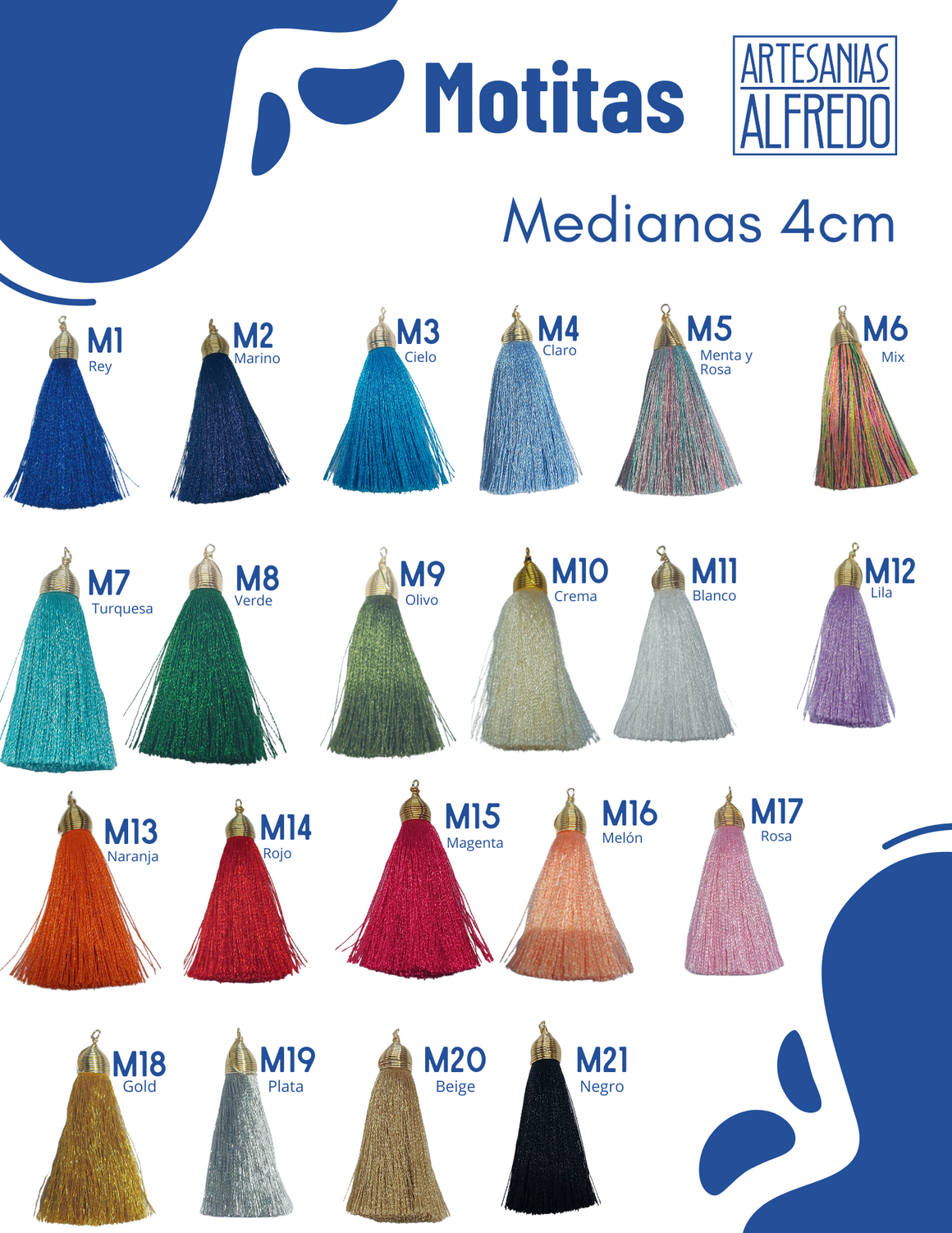 Motitas / Borlas – ArtesaniasAlfredo