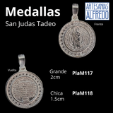 Medallas Virgen de Guadalupe y San Judas Tadeo plata .925