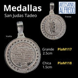 Medallas Virgen de Guadalupe y San Judas Tadeo plata .925