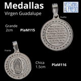 Medallas Virgen de Guadalupe y San Judas Tadeo plata .925