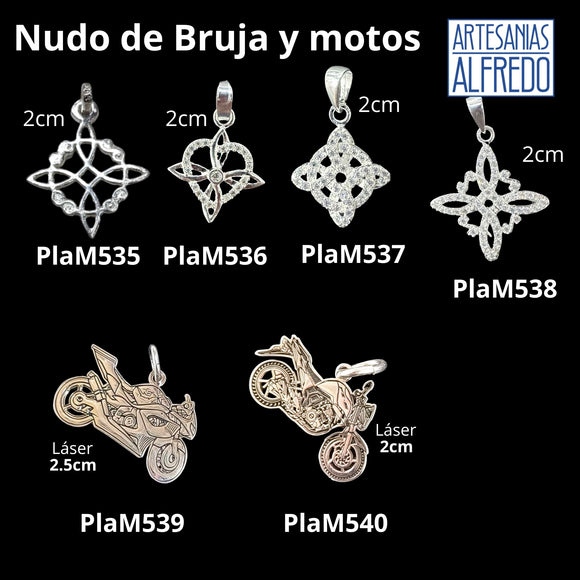 Nudo de bruja y motos .925