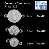 Conector San Benito plata .925