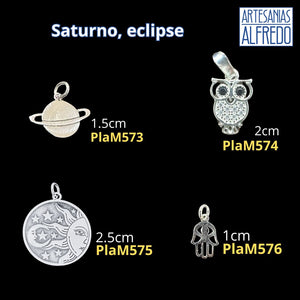 Dije de Saturno plata .925