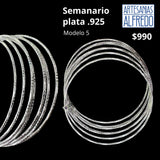 Semanario plata .925