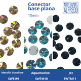 Swarovski Conector base plana 10mm