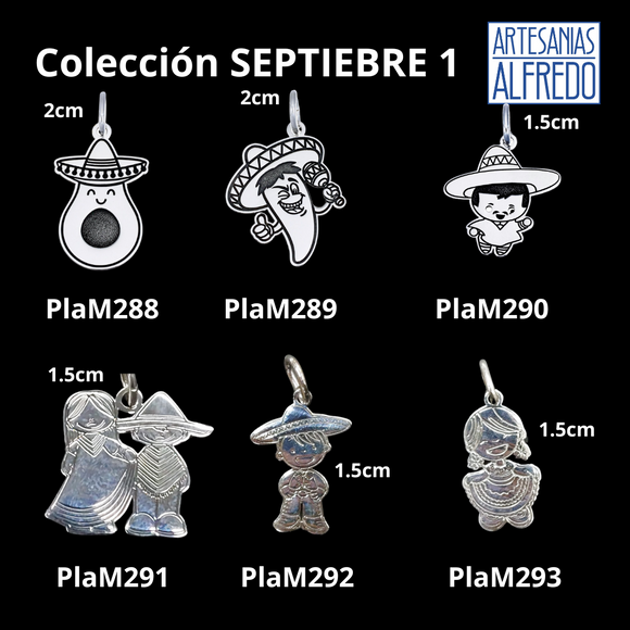 Dije Colección Septiembre plata .925