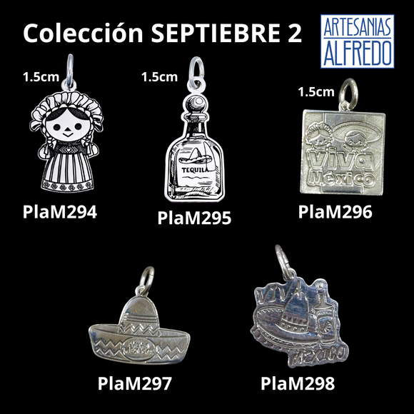 Dije Colección Septiembre 2 plata .925