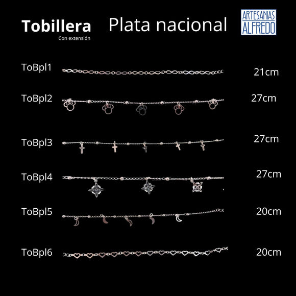 Tobillera Plata