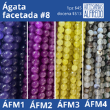 Ágata facetada #8