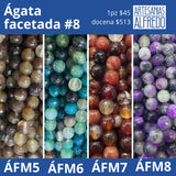 Ágata facetada #8