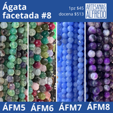 Ágata facetada #8