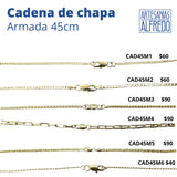 Cadenas de chapa de oro 18k ARMADAS