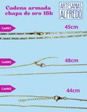 Cadenas de chapa de oro 18k ARMADAS