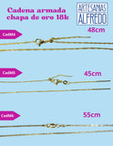 Cadenas de chapa de oro 18k ARMADAS