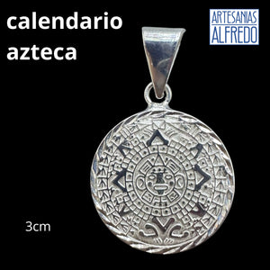 Calendario azteca plata .925