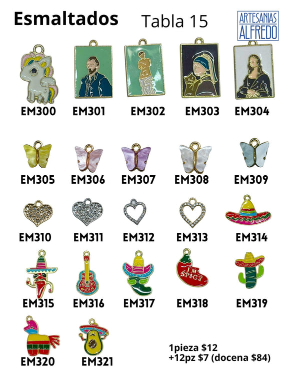 Esmaltado SEPTIEMBRE y arte tabla 15