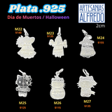 Dijes Plata .925 Dia de Muertos y Halloween