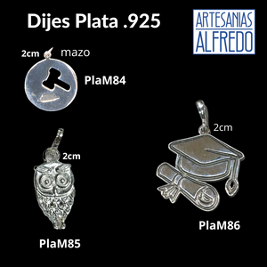 Dijes Mazo de Leyes, Graduación y Buho plata .925