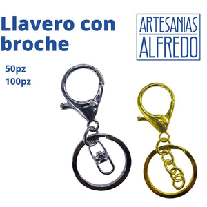 llavero con broche fantasia