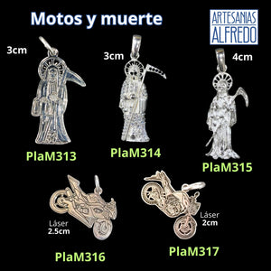 Motos y santa muerte .925