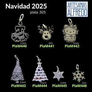 dijes Navidad 2025 plata .925