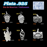 Dijes Plata .925 Dia de Muertos y Halloween