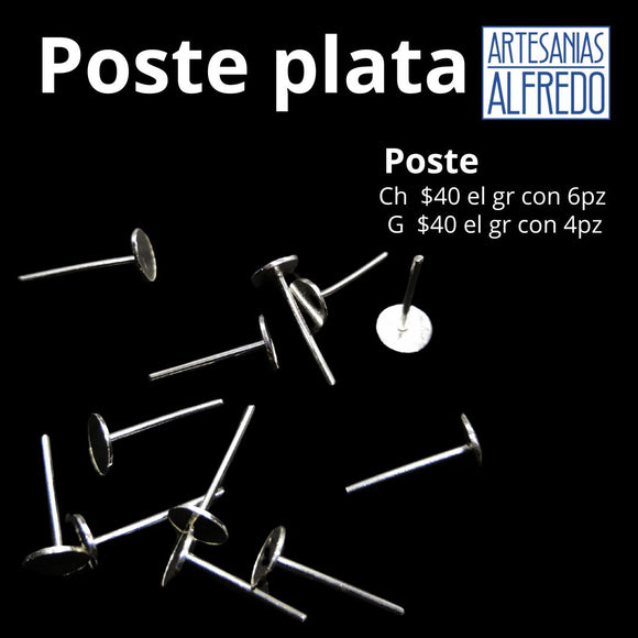 Poste de plata  .925