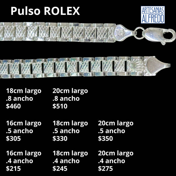 Pulsera Rolex Plata .925