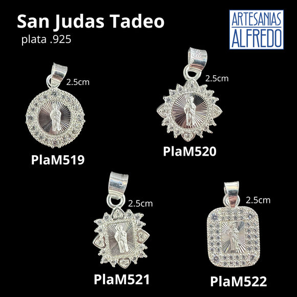 Medalla San Judas Tadeo plata .925