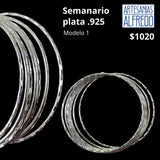 Semanario plata .925