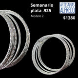 Semanario plata .925