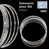Semanario plata .925