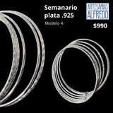 Semanario plata .925